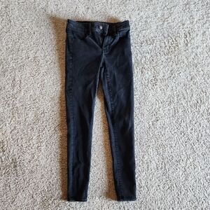 Lightly Worn American Eagle Black Jeggings, Size 00 Regular